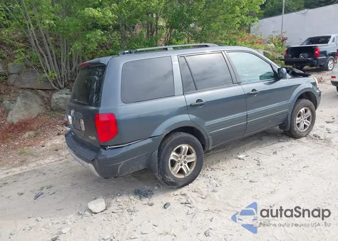 2005 Honda Pilot Ex-L from USA, damaged, VIN 2HKYF18525H573158